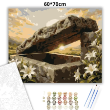 Creative Land Kft Reményteli üres sziklasír - számfestő készlet – 60×70 cm (Keretre feszítve) kreatív és készségfejlesztő