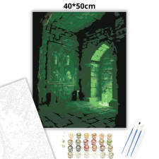 Creative Land Kft Sejtelmes varázskamra - számfestő készlet – 40×50 cm (Keretre feszítve) kreatív és készségfejlesztő