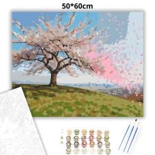 Creative Land Kft Sodródó sziromfelhő - számfestő készlet – 50×60 cm (Keretre feszítve) kreatív és készségfejlesztő