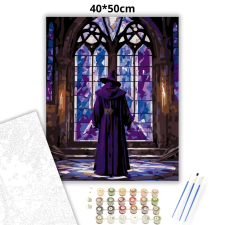 Creative Land Kft Sötét szertartás - számfestő készlet – 40×50 cm (Keretre feszítve) kreatív és készségfejlesztő