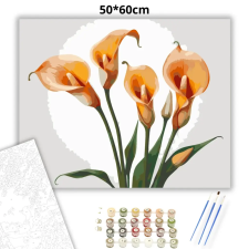 Creative Land Kft Szelíd kálák eleganciája - számfestő készlet – 50×60 cm (Keret nélkül) kreatív és készségfejlesztő