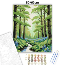 Creative Land Kft Tavaszi erdő szépsége - számfestő készlet – 50×60 cm (Keretre feszítve) kreatív és készségfejlesztő