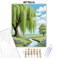 Creative Land Kft Tavaszi fűzfa - számfestő készlet kreatív és készségfejlesztő