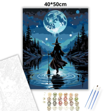 Creative Land Kft Tó feletti lebegés - számfestő készlet – 40×50 cm (Keretre feszítve) kreatív és készségfejlesztő