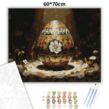 Creative Land Kft Ünnepi hímes tojás - számfestő készlet – 60×70 cm (Keretre feszítve) kreatív és készségfejlesztő