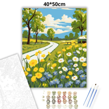 Creative Land Kft Vadvirágos országút - számfestő készlet kreatív és készségfejlesztő