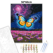 Creative Land Kft Varázslatos pillangó - számfestő készlet – 50×60 cm (Keretre feszítve) kreatív és készségfejlesztő