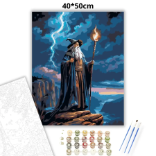 Creative Land Kft Vihar és mágia - számfestő készlet – 40×50 cm (Keretre feszítve) kreatív és készségfejlesztő