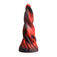 Creature Cocks Hell Kiss - csavart szilikon dildó - 19cm (piros) műpénisz, dildó