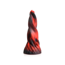 Creature Cocks Hell Kiss - csavart szilikon dildó - 19cm (piros) műpénisz, dildó