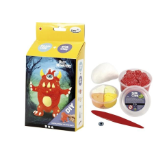 CREOTIME Habgyurma készlet, creotime "ugly monsters", levegőre száradó, piros gyurma