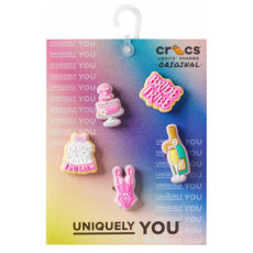 CROCS Cipő kiegészítők JIBBITZ Bachelorette Vibes 5 Pack Rózsaszín Egy méret