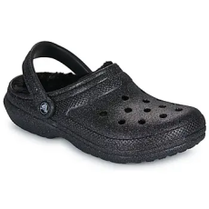 CROCS Klumpák Classic Fuzz Lined Glitter Clog Fekete 42 / 43
