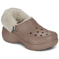 CROCS Klumpák Cls Platfm Lined Fuzz Strap Cg Bézs 39 / 40