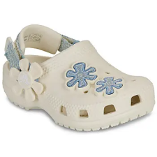 CROCS Klumpák Clsc Dnm Flwr Adj BackstrapCgT Fehér 25 / 26 gyerek papucs, mamusz