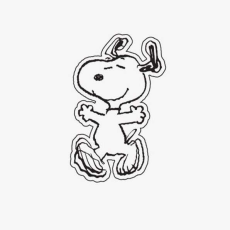 CROCS peanuts snoopy jibbitz papucs kiegészítő unisex színes one