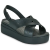 CROCS Szandálok / Saruk BROOKLYN 4U CROSS STRAP SANDAL Fekete 36 / 37
