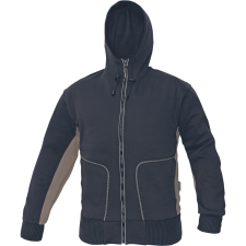 crv_0306001769005 STANMORE kapucnis kardigán barna - 2XL férfi pulóver, kardigán