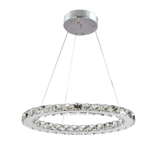 Crystal Chandelier, Modern Design, LED medál lámpák, 1 gyűrű d30cm, Változékony világítás