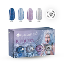 Crystal Nails - 3 STEP HEMA FREE KIT - ICE QUEEN 2025 - (4X4ML) lakk zselé