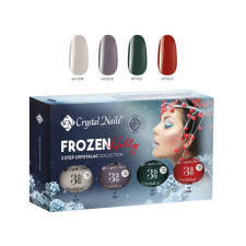 Crystal Nails - FROZEN HOLLY - 3 STEP CRYSTALAC KÉSZLET (4X4ML) - THF lakk zselé