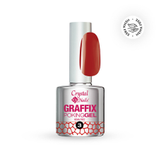  Crystal Nails - GRAFFIX POKING GEL - RED - 03 - 4ML lakk zselé