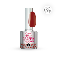  Crystal Nails - GRAFFIX POKING GEL - RUBY - 08 - 4ML lakk zselé