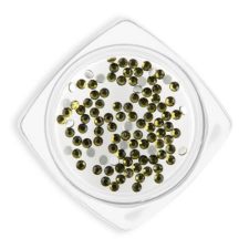 Crystal Strassz - SS3 80+db #10 olivine körömdíszítő
