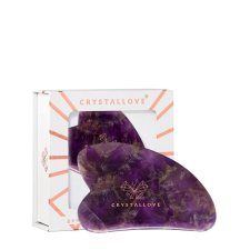 CRYSTALLOVE Amethyst Gua Sha Arcmasszírozó Lemez bőrápoló eszköz