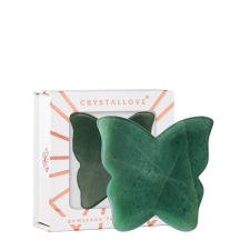 CRYSTALLOVE Butterfly Aventurine Gua Sha Arcmasszírozó Lemez bőrápoló eszköz