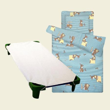  Csacsis kék ovis kezdő csomag vízhatlan lepedővel lakástextília