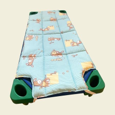  Csacsis kék steppelt derékalj óvodai fektetőre lakástextília