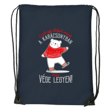 Csak egy dolgot várok a karácsonyban V1 - Sport táska navy kék tornazsák
