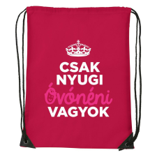 Csak nyugi óvónéni vagyok - Sport táska piros tornazsák