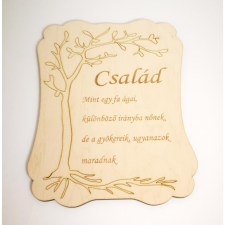  Család fa tábla dekorációs kellék