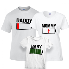  Családi póló szett - Energia pólók apa-anya-gyerek