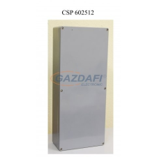Csatári Plast CSATÁRI PLAST CSP602512 poliészter doboz, üres, 600x250x120mm, IP 65 szürke, halogénmentes villanyszerelés