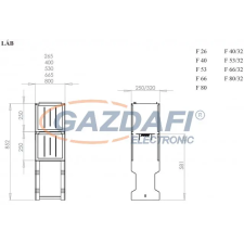 Csatári Plast CSATÁRI PLAST JF 66/25 (L) lábazat villanyszerelés