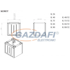 Csatári Plast CSATÁRI PLAST JK 53 (KK) Kábelfogadó, magasító, 53/25 villanyszerelés
