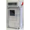Csatári Plast CSATÁRI PLAST PVT 3045 ÁK12–FD 3F fogyasztásmérő EM ablakkal, kulcsos zárral+kism.+2x230V, 300x600x170mm, alsó maszkkal