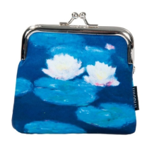 Csatos pénztárca 10,5x10x3cm, polyester, Monet: Water Lilies pénztárca