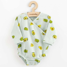 Csecsemő muszlin patentos body New Baby Avocado kombidressz, body