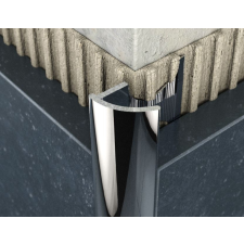  Csempeélvédő Alu C Polir 8mm 2,5fm élvédő, sín, szegélyelem