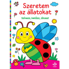 Csengőkert Kiadó Szeretem az állatokat - Színezz, betűzz, játssz! kreatív és készségfejlesztő