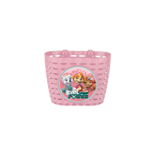 CSEPEL Disney Paw Patrol kosár gyerek kerékpárra, műanyag, Mancs őrjárat, rózsaszín kerékpár és kerékpáros felszerelés