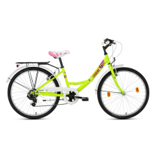 CSEPEL Flora 24&amp;quot; gyerekbicikli - Neon zöld gyermek kerékpár