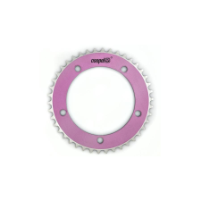 CSEPEL single speed első lánckerék 48T, 130 mm, 1s (1/8"), alumínium, rózsaszín kerékpár hajtómű