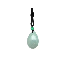  Csepp aventurin medál zsinóron 2x3,5cm medál