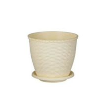  CSERÉP+ALÁTÉT RATTAN KRÉM 16L 1DB kerti tárolás
