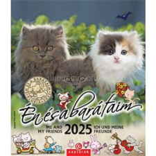 CSG 2025 Én és a barátaim 19x22cm falinaptár (FN_U05) naptár, kalendárium